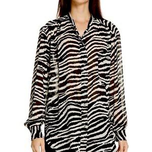 Isabel Marant Etoile Jaws Zebra Blouse